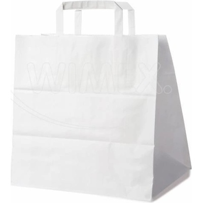 Wimex Papierová taška biela 32x21x33 cm (50 ks)
