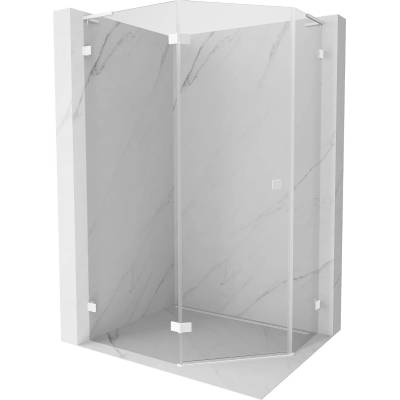 Mexen Lunar L петостенна душ кабина с люлееща се лява врата 100 x 90 см, (831L-100L-090P-20-00-L)