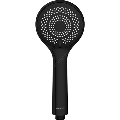 WENKO 24923100 - Душова глава WATERSAVING SYSTEM 9, 5x9, 5 см, черна (WE0343)