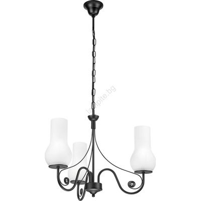 Brilagi - LED Пендел COTTAGE 3xE14/40W/230V черен/бял (BG1512B)