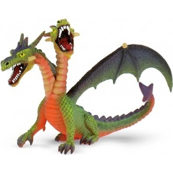 Bullyland 2075596 Drak dvouhlavý barevný