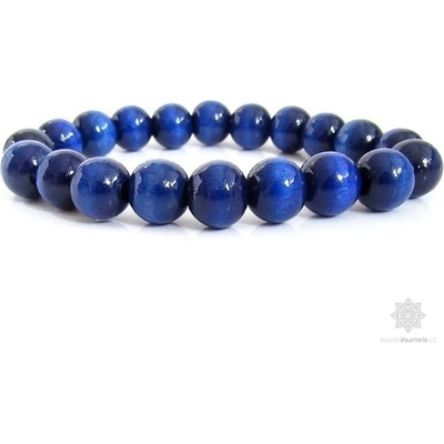Kouzlo bižuterie Dřevěný náramek kuličkový modrý S0001
