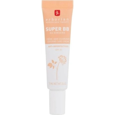 Erborian Super BB BB krém pre bezchybný a zjednotený vzhľad pleti malé balenie Dore 15 ml