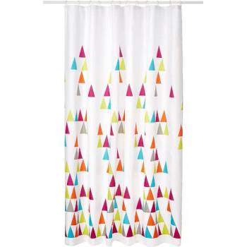 Image 1 of BISK ЗАВЕСА ЗА БАНЯ ТЕКСТИЛ 180х200 ЦВЕТЕН ТРИЪГЪЛНИК (71106851)