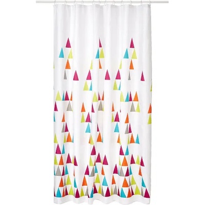 BISK ЗАВЕСА ЗА БАНЯ ТЕКСТИЛ 180х200 ЦВЕТЕН ТРИЪГЪЛНИК (71106851)