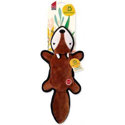 Dog Fantasy recycled Toy líška so šuštiacim chvostom 39 cm