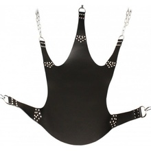 The 5-Point Leather Sling, závesný sling pre BDSM hojdačky