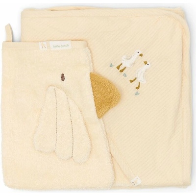 Little Dutch Dárková sada s osuškou Husa Newborn Naturals – Zboží Dáma