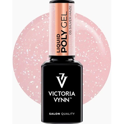 Victoria Vynn Liquid Poly gel na nehty odstín stříbrná mlha 05 15 ml