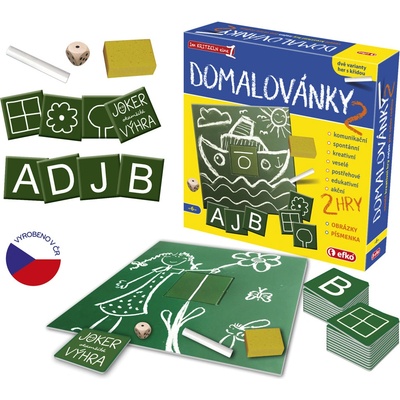 Domalovánky 2 obrázky a písmenka EFKO karton s.r.o.