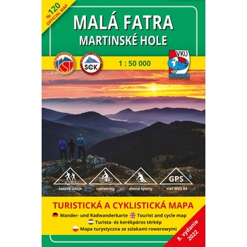Malá Fatra Martinské hole 1:50 000 120 Turistická mapa