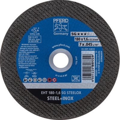 Pferd Rezný kotúč 180 x 1,6 x 22,23 mm 4007220807729