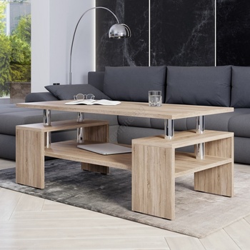 Image 1 of Mirjan24 Масичка за кафе CUBE 50x110 см кафяв (MJ0019)