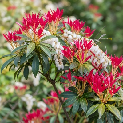 Pieris japonská 'Forest Flame'