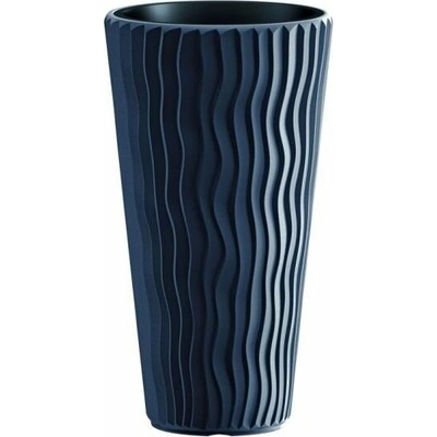 PROSPERPLAST Plastový kvetináč SANDY SLIM 29,7 cm antracit
