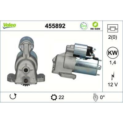 Štartér VALEO 455892
