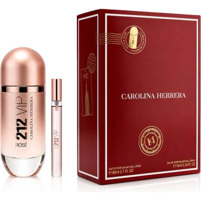 Carolina Herrera 212 VIP Rosé комплект за жени Eau de Parfum 80 ml + Парфюмна вода миниатюра 10 ml