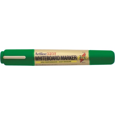 Artline Маркер за бяла дъска 525T 2-в-1 зелен (EK-525T GREEN)