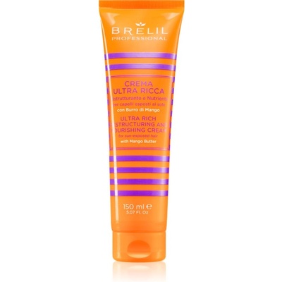 Brelil Crema Ultra Ricca подхранващ реструктуриращ крем за коса увредена от слънце, хлор и солна вода 150ml