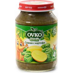 Bebelan Зеленчуково пюре Bebelan Puree - Спанак с картофи, 190 g (18320)