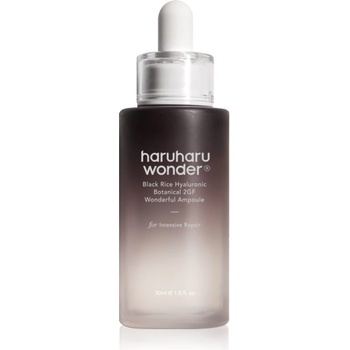 haruharu wonder Black Rice Hyaluronic Botanical 2GF Wonderful Ampoule хидратиращ серум против бръчки с успокояващ ефект 30ml