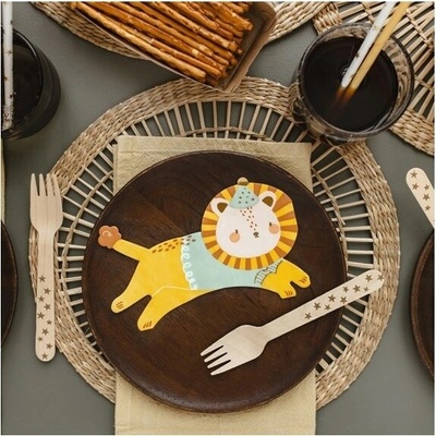 Party Deco Papírové ubrousky Lion 16x10 cm 20ks