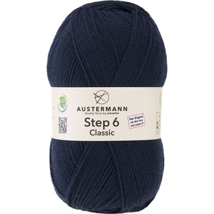 Austermann Step 6 Classic 97693-6010 Night Blue Плетива прежда (97693-6010)