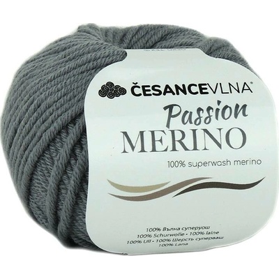 100% Merino příze - Passion šedá
