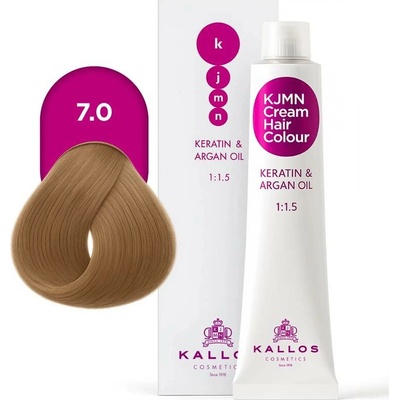 Kallos KJMN 7.0 Medium Blond Cream Hair Colour 1:1.5 100 ml
