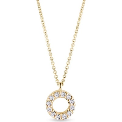 Klenota Kruhový náhrdelník s diamantmi k0590013