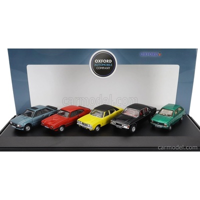 Oxford-models Ford england Set Fiesta 1.2l Escort Capri Mkiii Cortina Mkiii Granada Mki Různé 1:76