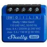 Shelly Микромодул Smart реле 1х On/Off 8A изисква неутрала Shelly 1 Mini Gen3 - 261576 (SHELLY 1 MINI GEN3)