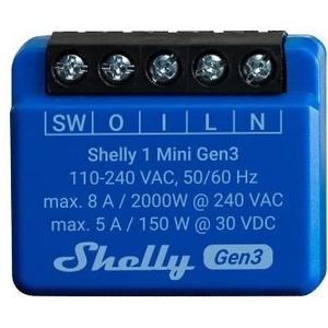 Shelly Микромодул Smart реле 1х On/Off 8A изисква неутрала Shelly 1 Mini Gen3 - 261576 (SHELLY 1 MINI GEN3)