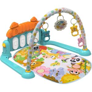 Chipolino, TOYS Постелка за гимнастика "Зоо парти" синя (pgrzp02301bl)