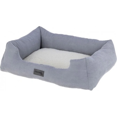 Kerbl Pet Zoe - Плюшеното легло (Джинсово) за кучета и котки, сиво - бяло, 61 х 48 х 18 (височина) см, Германия - 86356