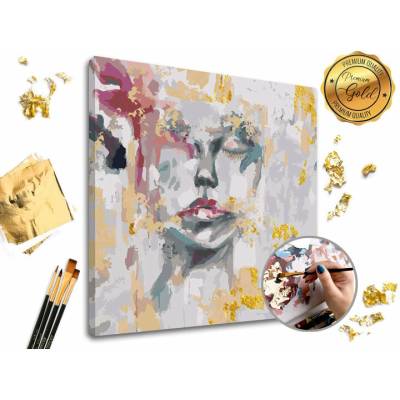 Maľovanie podľa čísel PREMIUM GOLD – Zabudnutá | Zabudnutá - 50x50 cm