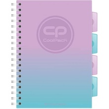 CoolPack Spirálový zápisník B5 čtvereček, s děliči Gradient Blueberry-CoolPack 100 listů
