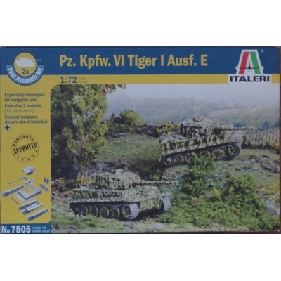 Italeri 7505 PzKpfw.VI Tiger Ausf.E 2 kusy 24H 1:72