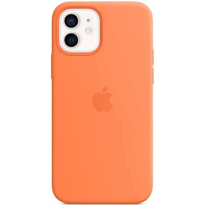 Apple Оригинален гръб Apple Silicone Magsafe Cover за iPhone 12/12 Pro - Оранжев, MHKY3ZE/A (194252168882)