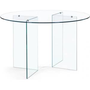Bizzotto Стъклена кръгла трапезна маса ø 130 cm Iride - Bizzotto (5732116)