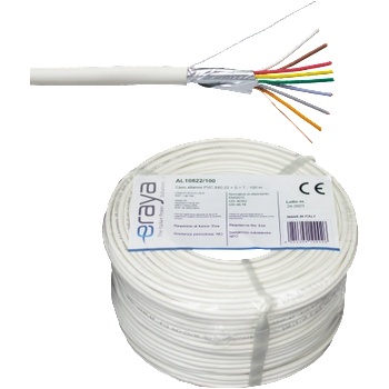 eRaya AL10822-100 Кабел за алармени инсталации 8-жилен екраниран 100m (AL10822-100)