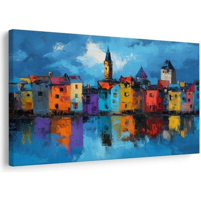 Obraz barevná městská panoráma - 60x40