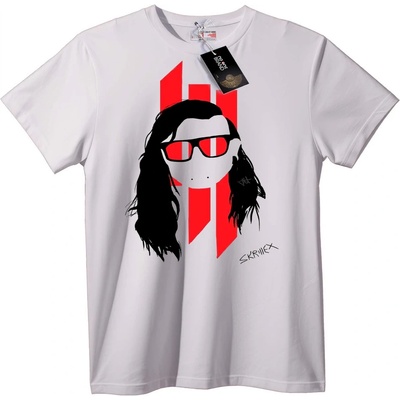 NOONEBRAND Тениска SKRILLEX градски черен - 2XL, White