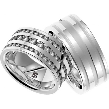 Blink Blink Exkluzívne multikameňové obrúčky z bieleho zlata 8097 BL