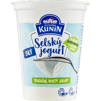 Mlékárna Kunín Selský jogurt bílý 400 g