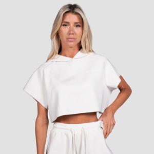 GymBeam Дамски суичър Relay Cropped Pearl XXL
