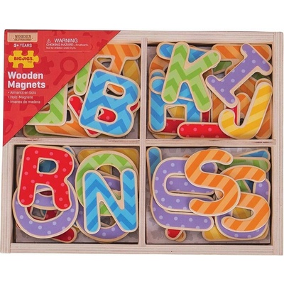 Bigjigs Toys magnetická farebná abeceda veľké