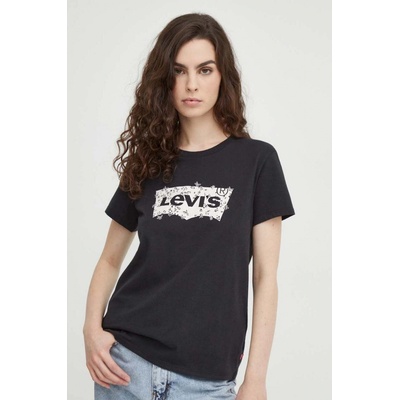 Levi's Bavlnené tričko dámsky 17369.2544 čierna
