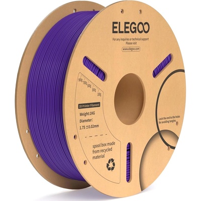 Elegoo PLA+ -1.75mm-1KG-Cardboard Spool-Purple (50.203.0234)