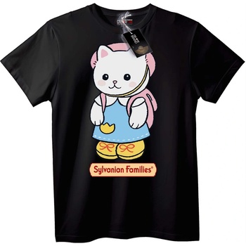 NOONEBRAND Sylvanian Families Котка Тениска - S, Black